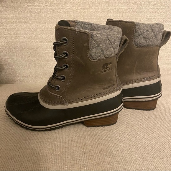 Women’s Slimpack II Lace Boot Quarry Black Waterproof Leather Sz. 6 - Picture 4 of 7